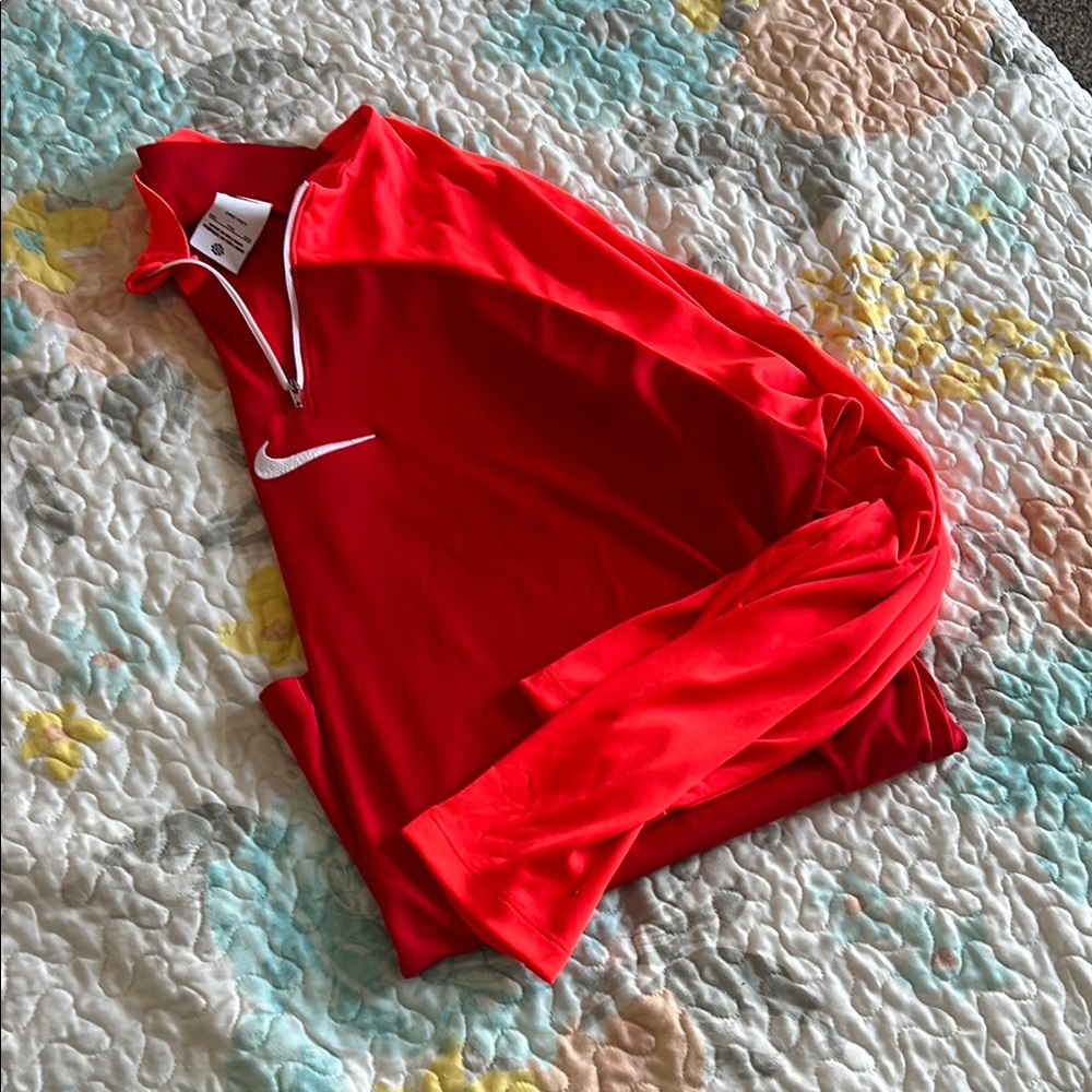 Nike Red Quarter-Zip Pullover